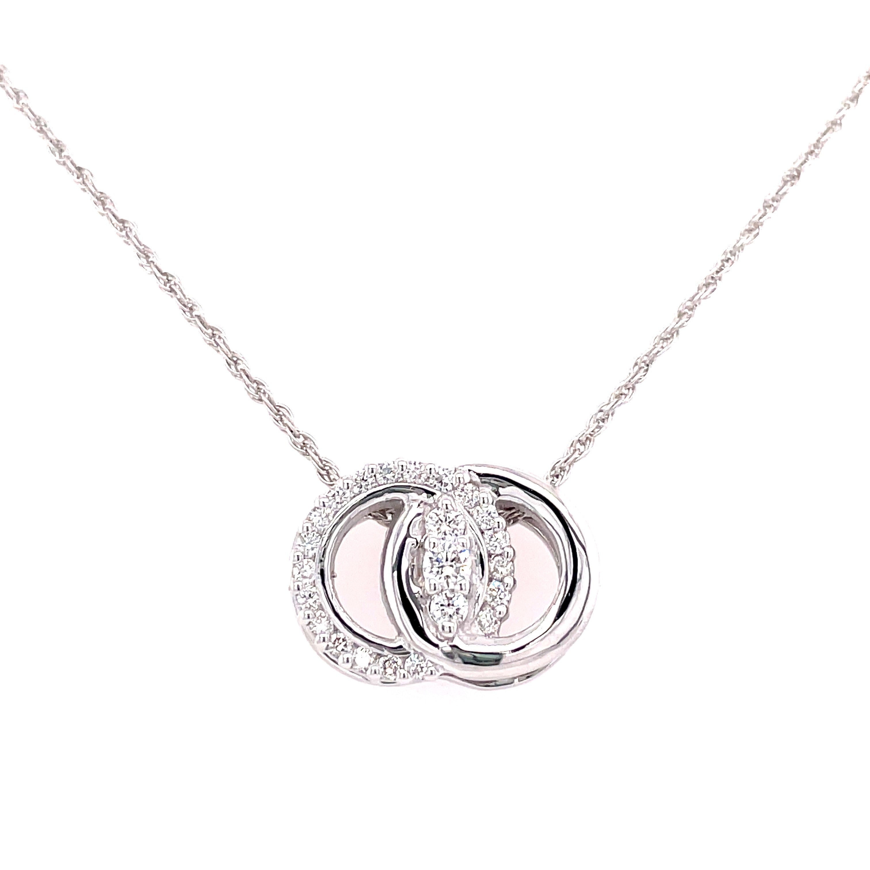 Marriage Symbol Pendant | 14k White
