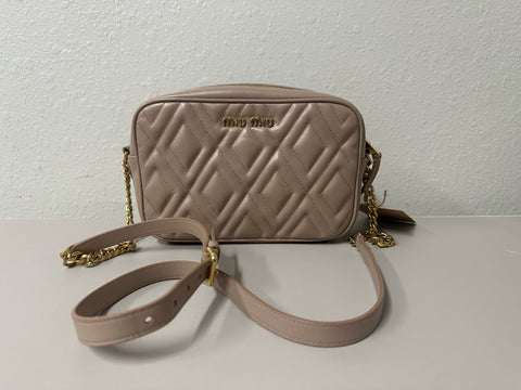 Miu Miu Blush Calfskin Crossbody, A Condition