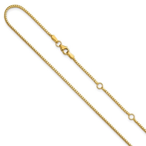 Yellow 14 Karat 1.25Mm Franco Chain Length 18