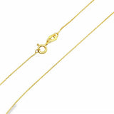 Yellow 14 Karat Diamond Cut .75Mm Solid Wheat, Round, Twelve Sided Cha