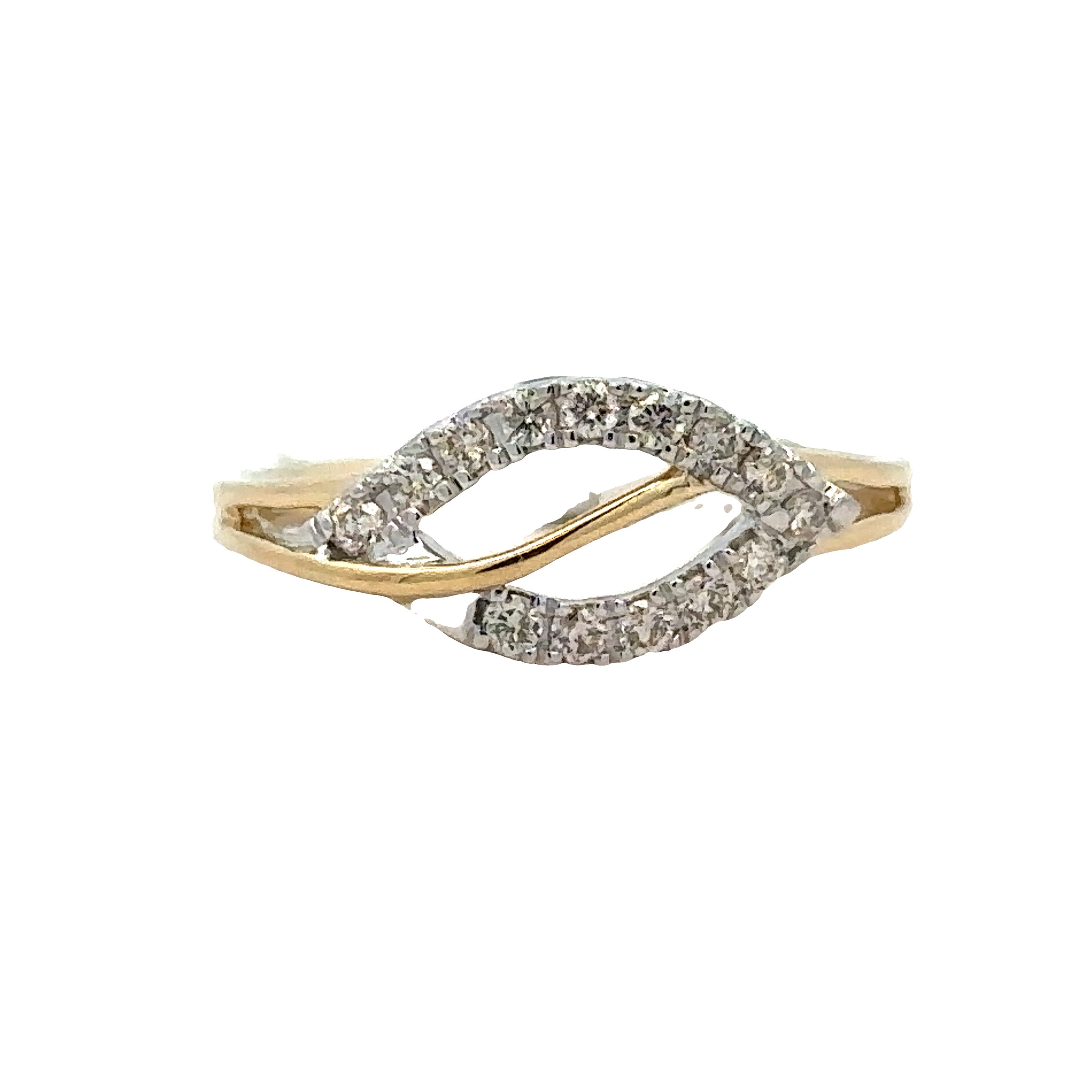 Crossover Fashion Ring | 14k Yellow