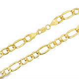 Yellow 14 Karat 5.8Mm Heavy Hollow Figaro Chain Length 22