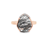 Lady's Rose 14 Karat Modern Halo Fashion Ring one 8.00ct Various Shape