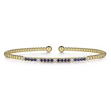 Prong Set Station Bujukan Bracelet | 14k Yellow