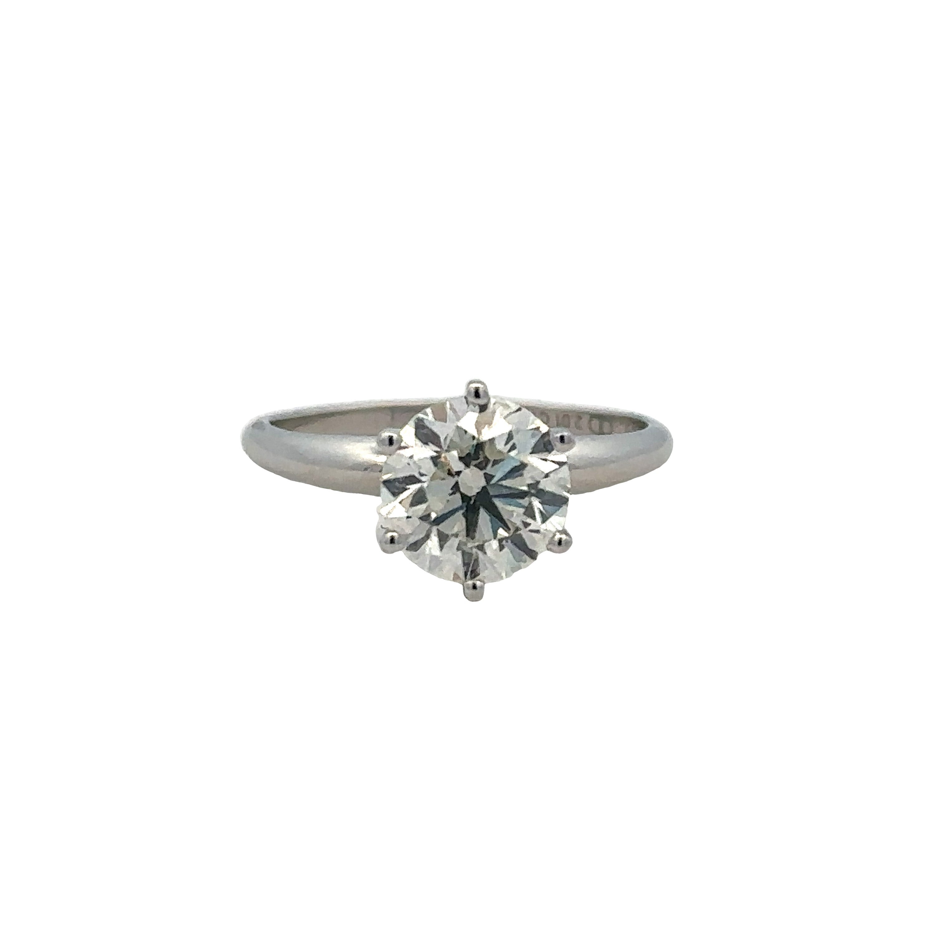 Solitaire Engagement Ring | 14k White (2.01ct Round)