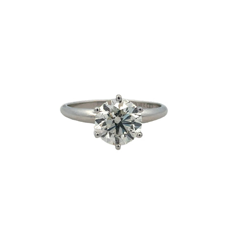 Solitaire Engagement Ring | 14k White (2.01ct Round)
