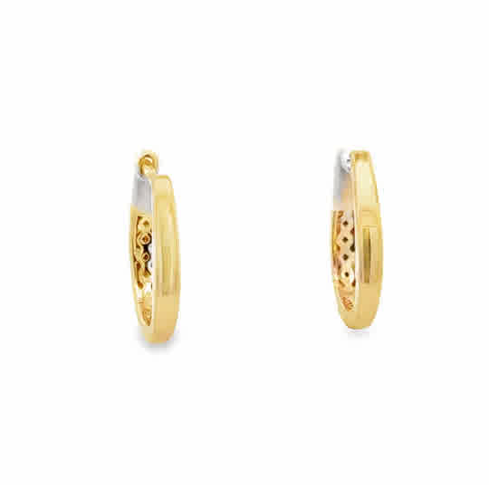 14ky Curved Hoop Earrings