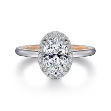 Two-Toned Halo Ring | 14k White/Rose