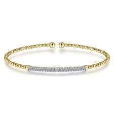 Bujukan Single Row Fashion Bangle Bracelet | 14k Yellow