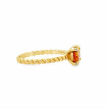 Elegant Twisted Yellow 14K Gold