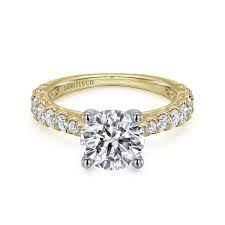 Tapered Cathedral Ring | 14k Yellow