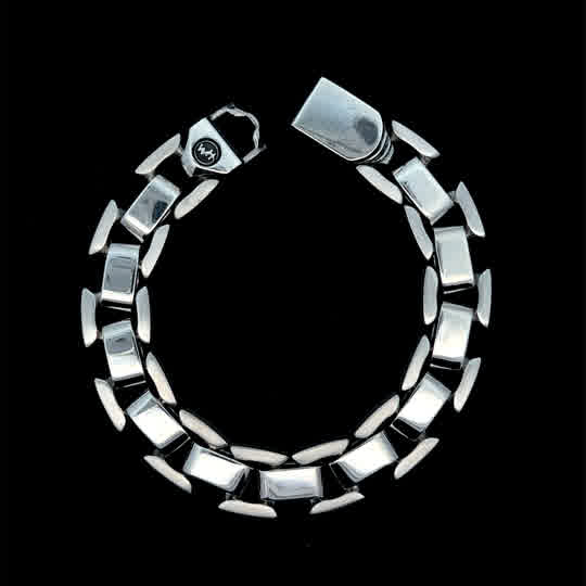 14.5Mm Width Argent, Link Bracelet | 925 Sterling Silver