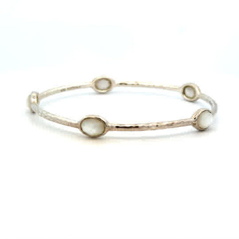 Ippolita Rock Candy Oval Mother Of Pearl Bangle | Sterling Silver