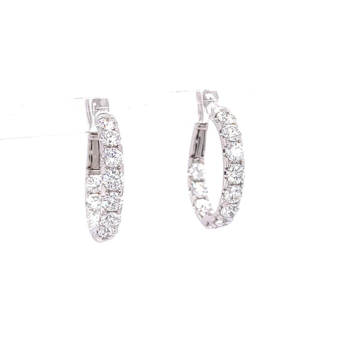 Micro Wire Earrings | 14k White