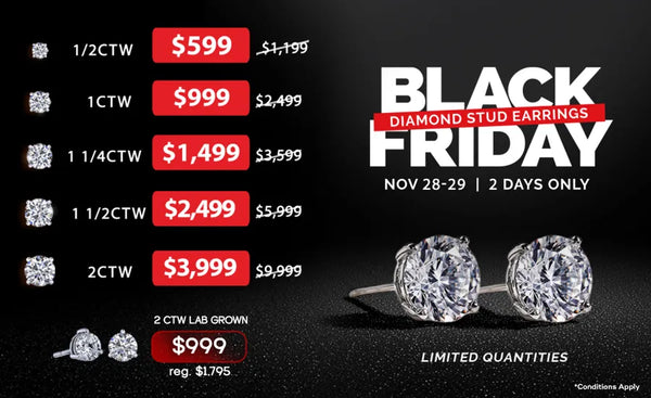 Black Friday Diamond Stud Event