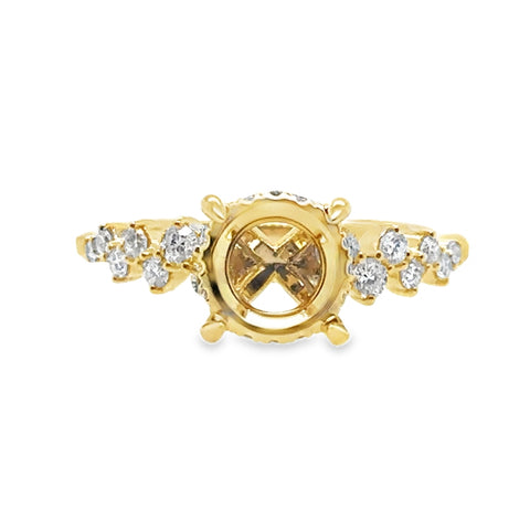 18K Yellow Gold Diamond Engagement Ring *Starlight Collection*