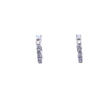 Reversible Huggie Hoop Earrings | 14k White