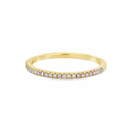14 Karat Yellow Gold Anniversary Ring Set With .10ctw Round Diamonds