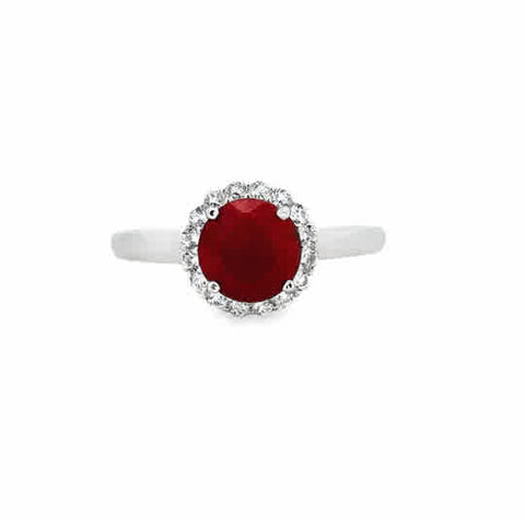 Round Halo, Dyed Fashion Ring | 925 Sterling Silver