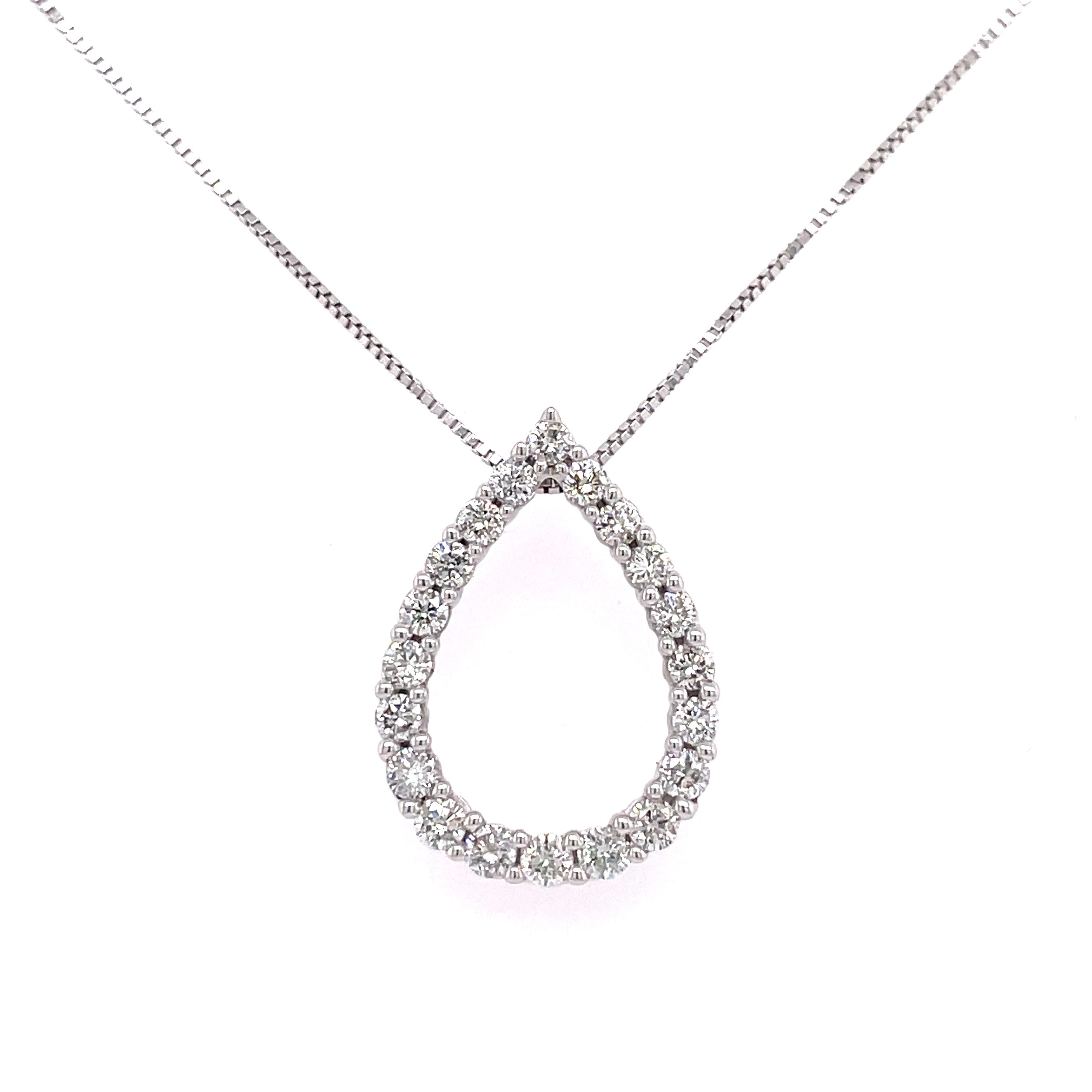 Pear Pendant | 10k White