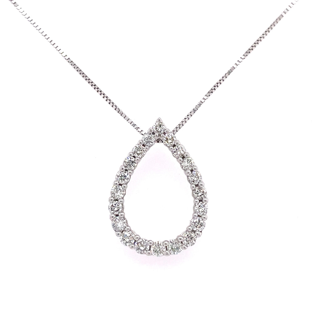 Pear Pendant | 10k White
