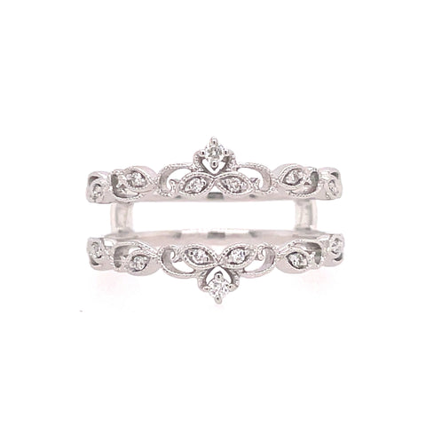 Vintage Guard Ring | 14k White