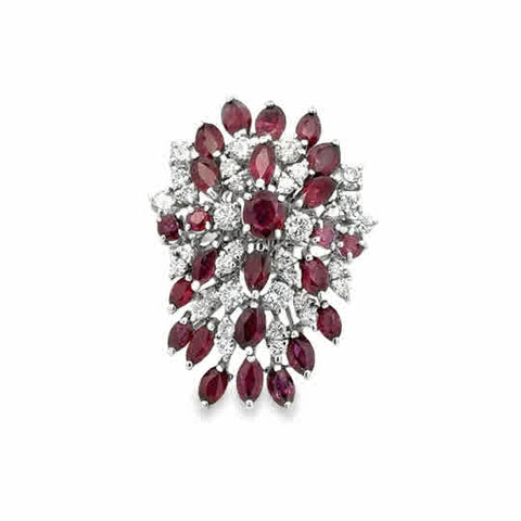 Waterfall, Ring To Pendant Estate Jewelry | 18k White