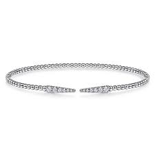 Bujukan Bead Cuff Bracelet | 14k White