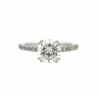 Prong Set Ring | 14k White (2.00ct Round)