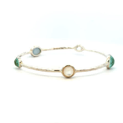 Ippolita Wonderland Quartz Station Bangle | 925 Sterling Silver