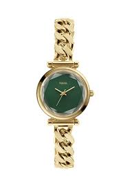 Carlie Mini Three-Hand Gold-Tone Stainless Steel Watch