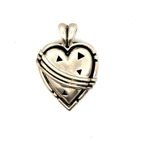 John Attencio Heart Pendant | 925 Sterling Silver