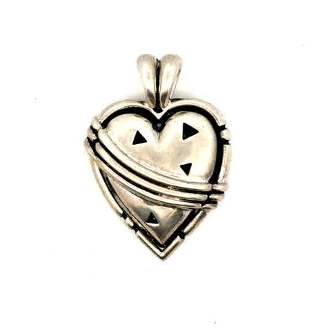 John Attencio Heart Pendant | 925 Sterling Silver