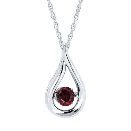 Shimmering Teardrop Pendant Necklace | 925 Sterling Silver