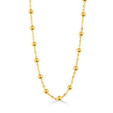 Elegant 18K Yellow Gold Bead Chain