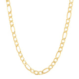 Yellow 14 Karat 5.8Mm Heavy Hollow Figaro Chain Length 22