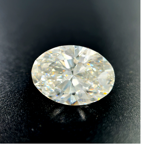 Lab Created With One = 2.55Ct Oval F Vvs2 Lab Created Diamond
