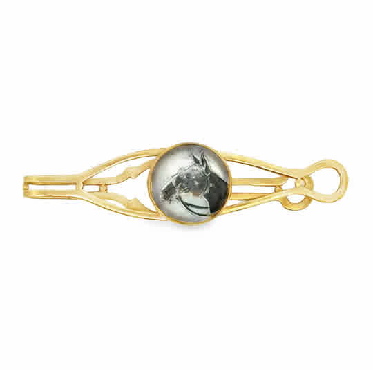 Horse Tie Bar | 14k Yellow