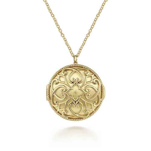 Hampton Locket Charm | 14k Yellow