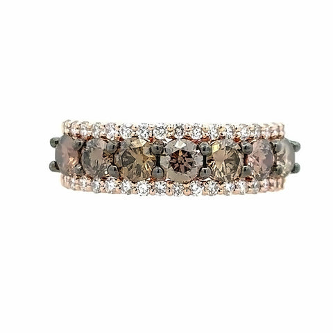 Triple Row Anniversary Ring | 14k Rosé