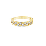 14 Karat Yellow Gold Anniversary Ring with .66ctw Round Brilliant Cut Diamonds