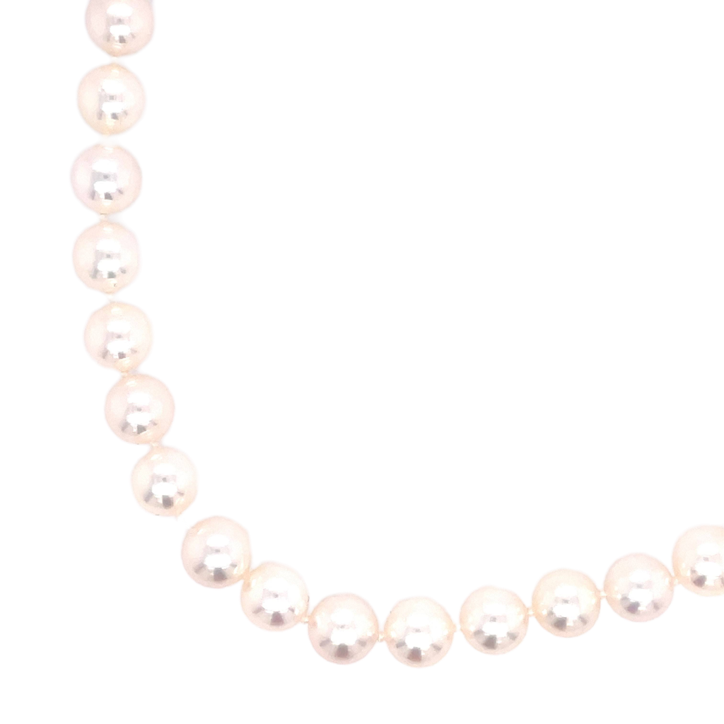 Single Strand Necklace | 14k White