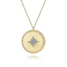 Medallion Star Necklace | 14k Yellow