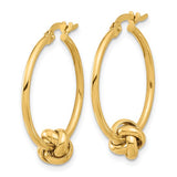 Knot Hoop Earrings | 14k Yellow