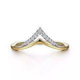 "V" Fashion Ring | 14k Yellow