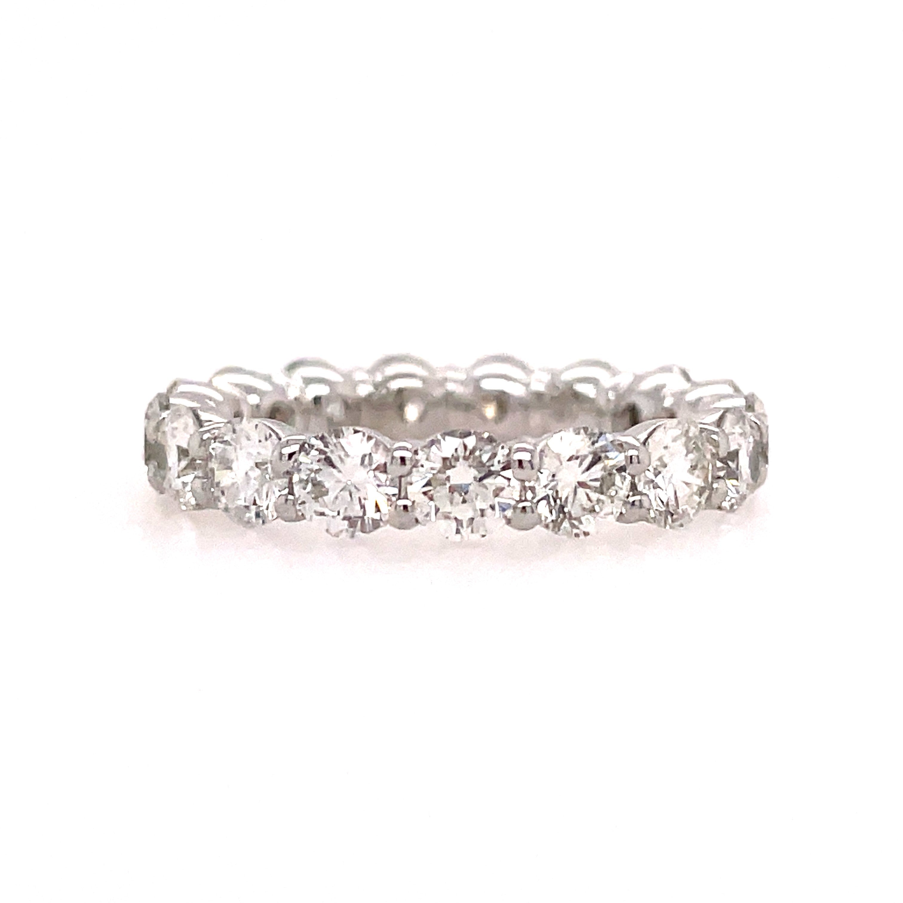 Eternity Buttercup Anniversary Ring | 18k White