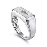 North Star Ring | Sterling Silver White