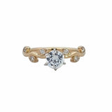 Vine Style Diamond Engagenment Ring | 14k Yellow