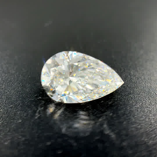 Lab Created With One = 2.09Ct Pear E Vvs2 Lab Created Diamond