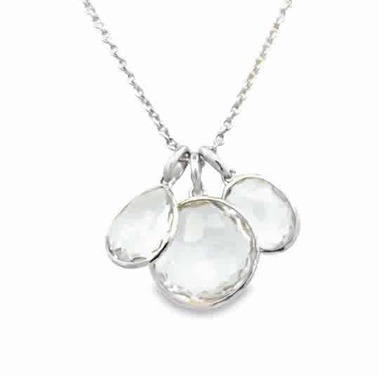 Ippolita Clear Quartz Three Pendant | 925 Sterling Silver